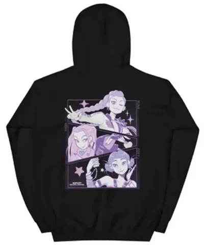 KPop Demon Hunters Huntrix Printed Hoodie