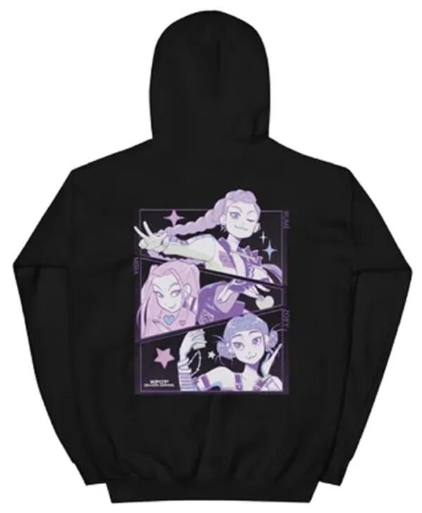 KPop Demon Hunters Huntrix Printed Hoodie