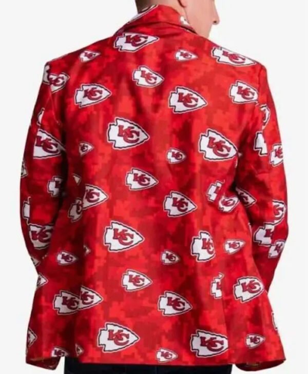 Kansas City Chiefs Logo Printed Red Blazer Men And Women