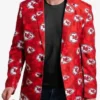 Kansas City Chiefs Logo Printed Red Blazer For Men And Women