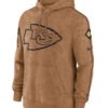 Kansas City Chiefs Salute To Service Club Brown Hoodie