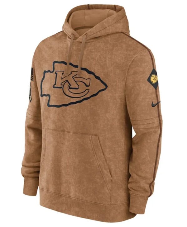Kansas City Chiefs Salute To Service Club Brown Hoodie