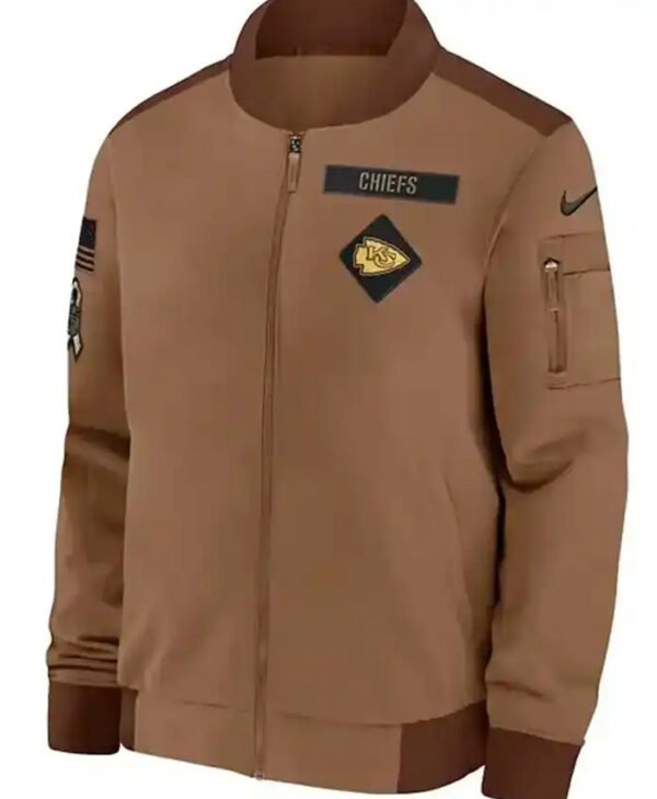 Kansas City Chiefs Salute to Service Bomber Jacket