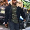 Kanye West Fur Hooded Bomber Jacket