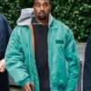 Kanye West Teal Green Hooded Jacket For Men And Women