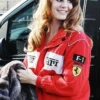 Lana Del Rey Red Ferrari Racing Bomber Jacket
