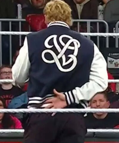 Logan Paul Monday Night RAW Black and White Varsity Jacket