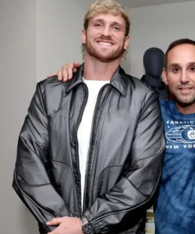 Logan Paul WWE Grey Leather Jacket