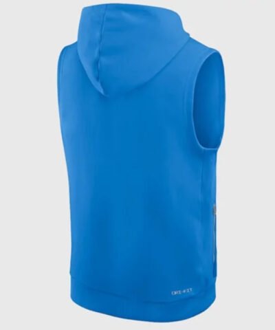 Los Angeles Chargers Sleeveless Blue Pullover Hoodie for Men and Women