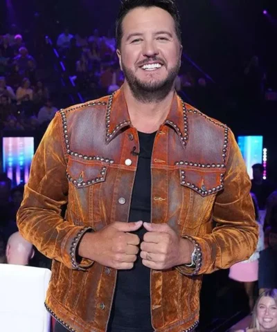 Luke Bryan American Idol Brown Jacket