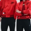 Men and Women Lego Red Bomber Varsity Jacket