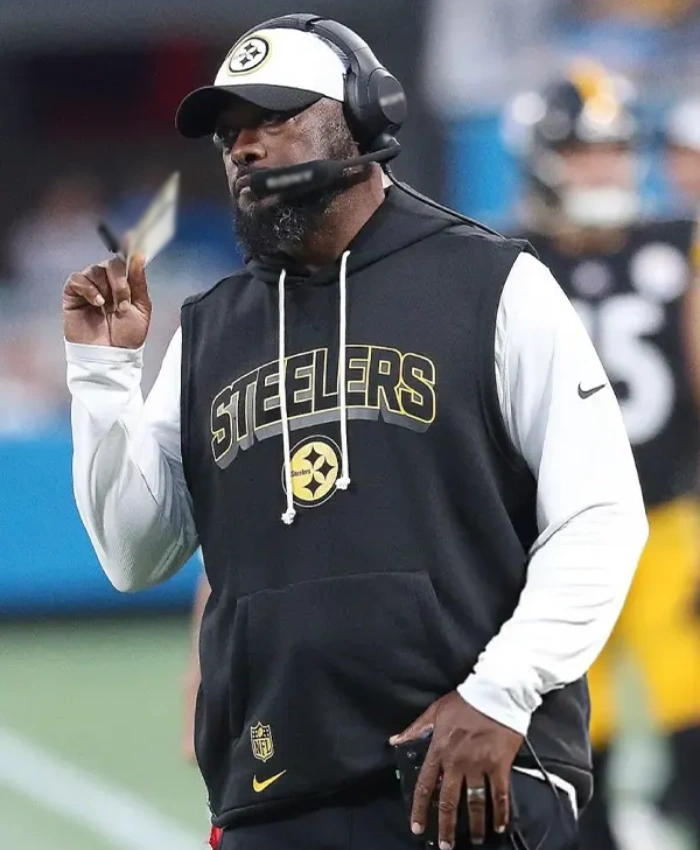 Mike Tomlin Steelers Sideline Sleeveless Hoodie