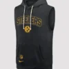 Shop Mike Tomlin Pittsburgh Steelers Sideline Sleeveless Black Dri-Fit Hoodie