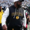 Mike Tomlin Pittsburgh Steelers Sideline Sleeveless Black Dri-Fit Hoodie