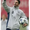 Mikel Arteta Arsenal Training Session White Jacket