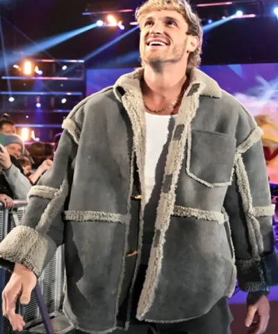 Monday Night RAW Logan Paul Shearling Jacket