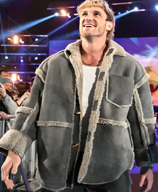 Monday Night RAW Logan Paul Shearling Jacket