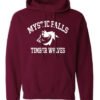 Mystic Falls Salvatore Maroon Hoodie