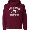 Mystic Falls Salvatore Maroon Hoodie