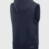 Navy Blue New England Patriots Sleeveless Pullover Hoodie for Men and Women
