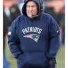 Bill Belichick New England Patriots Blue Pullover Hoodie