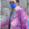 The Unbearable Weight of Massive Talent Nicolas Cage Pink Motorcycle Leather Jacket