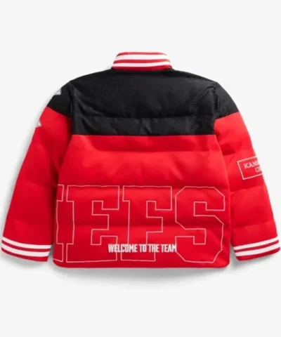 Unisex OFF Season x NFL Kansas City Chiefs Team Red And Black Puffer Jacket