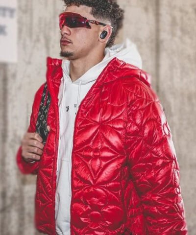 Patrick Mahomes Red Quilted Jacket