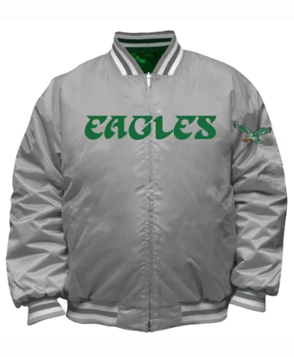 Shop Philadelphia Eagles Reversible Grey Jacket