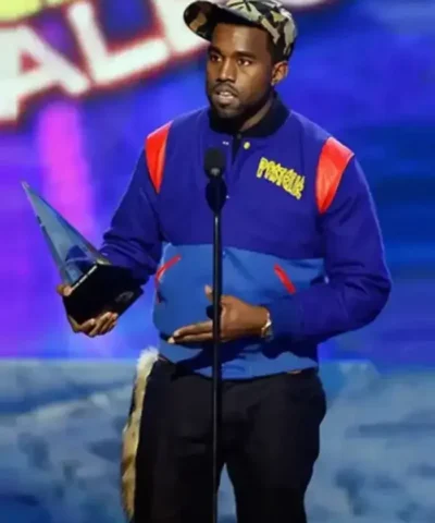Rapper Kanye West Pastelle Varsity Jacket For Sale