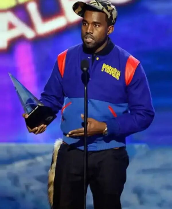 Rapper Kanye West Pastelle Varsity Jacket For Sale