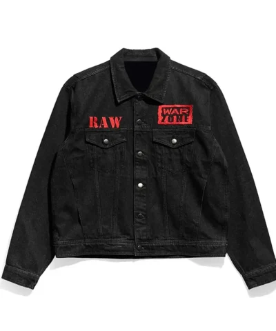 Raw is War Black Denim Jacket