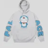 Palace x Doraemon Hoodie Sweatshirt Grey
