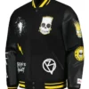 Simpsons Born to Annoy Black Varsity Jacket