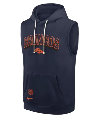 Denver Broncos Sleeveless Pullover Hoodie