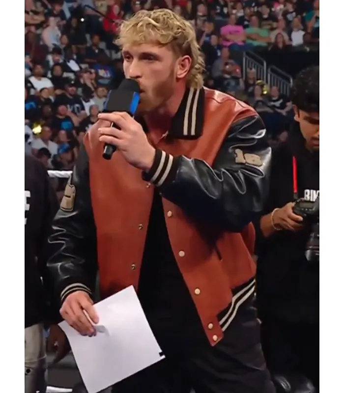 SmackDown Logan Paul Brown Bomber Jacket