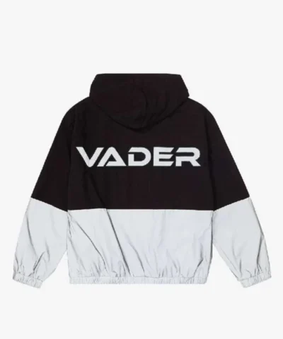 Star Wars Darth Vader Emblem Black And White Windbreaker Jacket