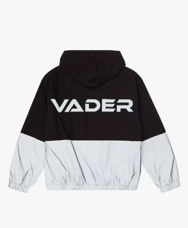 Star Wars Darth Vader Emblem Black And White Windbreaker Jacket