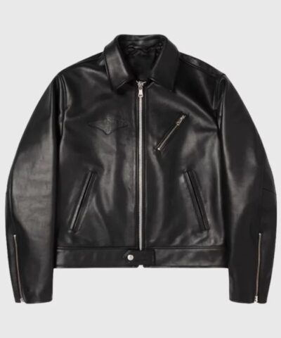 Stussy Black Leather Jacket
