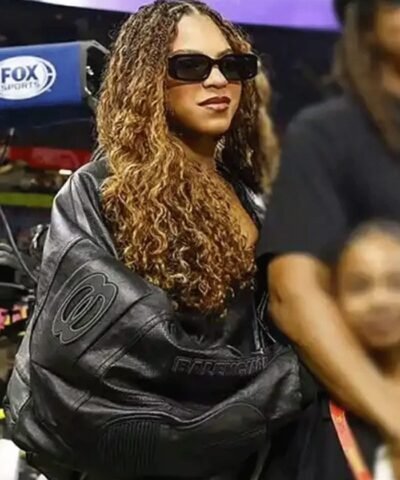 Super Bowl Halftime Show Beyoncé Back Leather Jacket