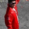Super Bowl Parade Patrick Mahomes Kansas City Chiefs Red Satin Jacket