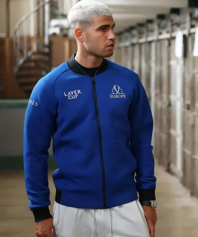 Team Europe Carlos Alcaraz 2025 Blue Laver Cup Jacket