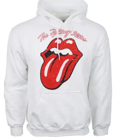 The Rolling Stones White Hoodie