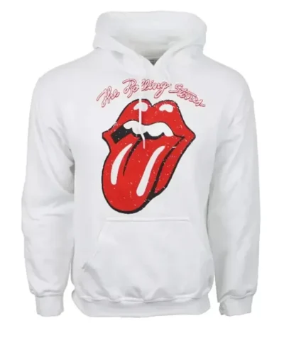 The Rolling Stones White Hoodie