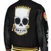 The Simpsons Freeze Max Polished Punk Bart Black Varsity Jacket