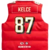 Travis Kelce Kansas City Chiefs Off-Season x NFL Player Red Puffer Vest