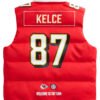 Travis Kelce Kansas City Chiefs Red Puffer Vest