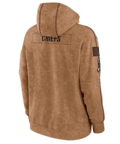 Unisex NFL Kansas City Chiefs Salute To Service Club Brown Hoodie