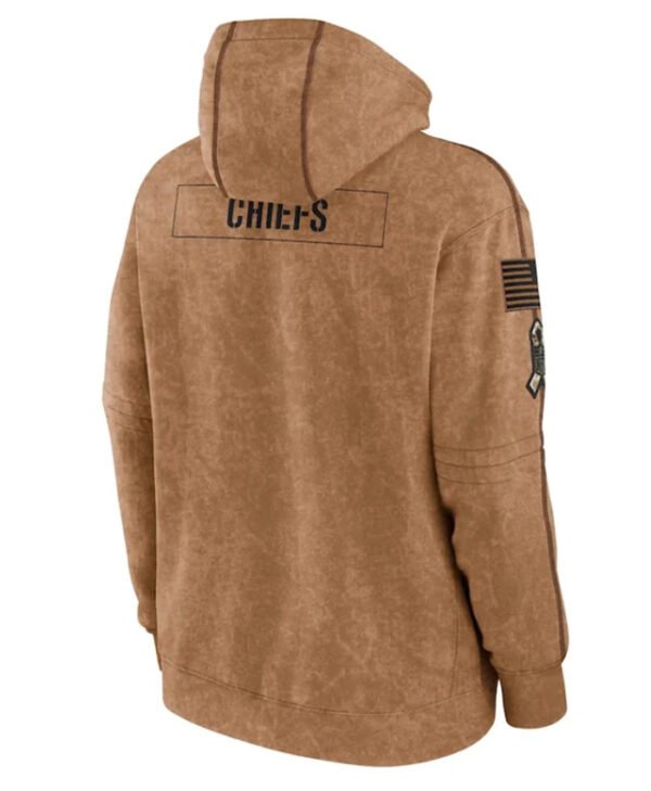 Unisex NFL Kansas City Chiefs Salute To Service Club Brown Hoodie