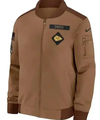 Kansas City Chiefs Salute to Service Bomber Jacket